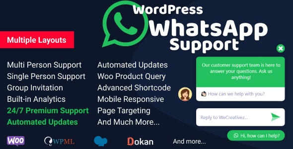 Plugin wordpress - Suporte WhatsApp WordPress